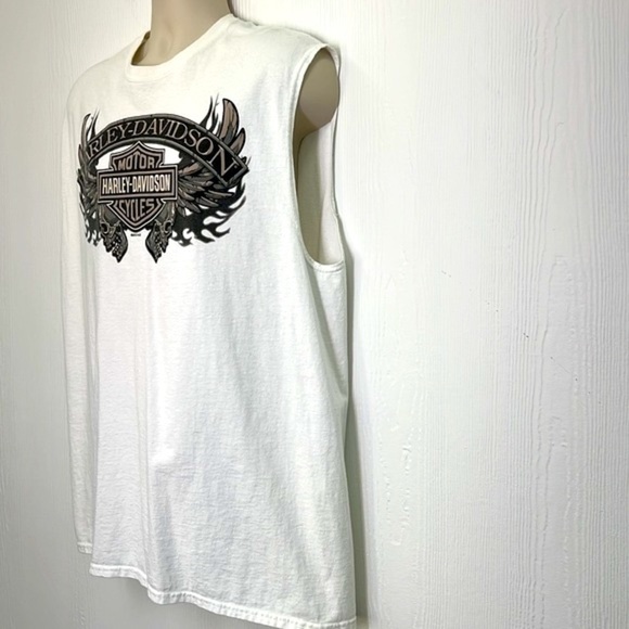 Harley Davidson - 2015 Thunder Tower Columbia SC Sleeveless Graphic Shirt XL - Picture 6 of 10